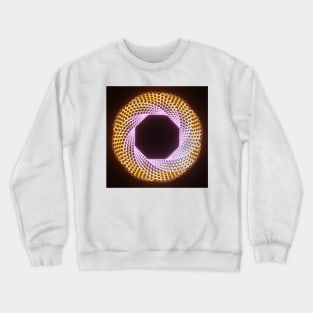 Twisted Ring of Bright Colrful Metallic Beads Crewneck Sweatshirt